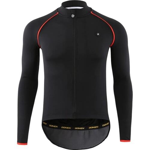 DONEN Autumn Winter Black soft Thickening Men Cycling Jackets Cycling Windproof Jacket Coat Keep Warm Bike Cycling Clothings