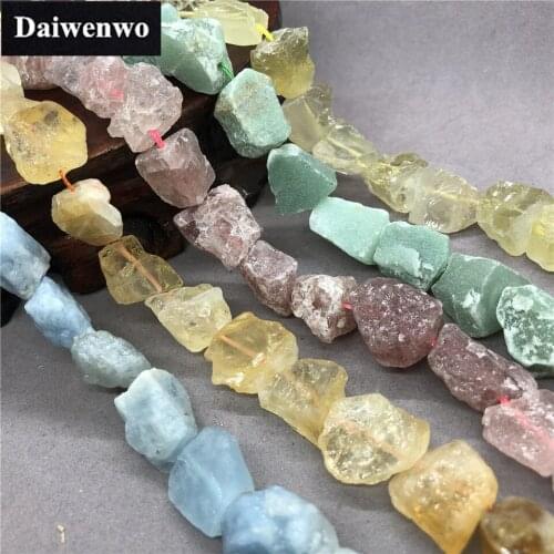 Natural Gravel Raw Stone Lemon Rose Quartz Aquamarine Green Aventurine Citrine