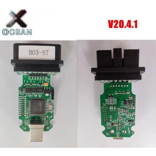 Newest V20.41 car Diagnostic Interface Cable STM32F415VGT6+9241A+TJA10S7+STM 415 1:1 SMT chip support K line Without Loader
