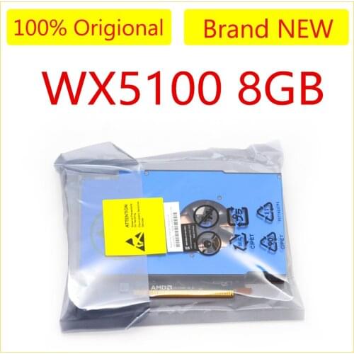 Original new placa de video for AMD RADEON PRO WX5100 8GB DDR5 Video Card for Graphic Design Drawing 3D Modeling Rendering