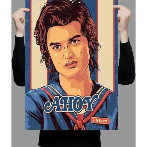 W398 Silk Fabric Poster Wall Art Decor AHOY CLASSIC MOVIE Trend Fashion Decoration Bright Christmas Gift