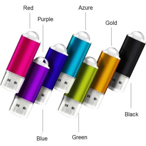 High Speed USB Flash Drive Metal Usb Memory Stick USB 2.0 PenDrive 64GB 32GB 16GB 8GB 4GB Usb Flash Drives Over 10pcs Free Logo