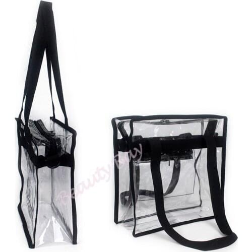 Women Transparent PVC Bag Travel Organizer Handbag Makeup Shoulder Bags Waterproof Clear Cosmetic bag