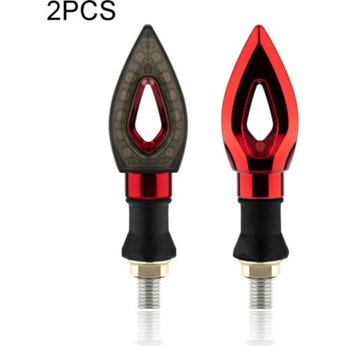 1 Pair Motorcycle Turn Signal Indicator Light Universal 12V Motorbike Flasher LED Amber Tail Light Flashing Turn Signals