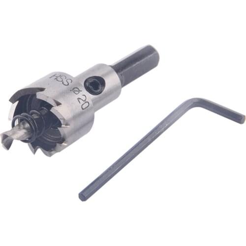 1Pcs 20mm Carbide Drilling Bit Metal Hole Saw Split Tip Pilot Drill Hole Opener For Stainless Steel Mild Steel Iron Copper Brass