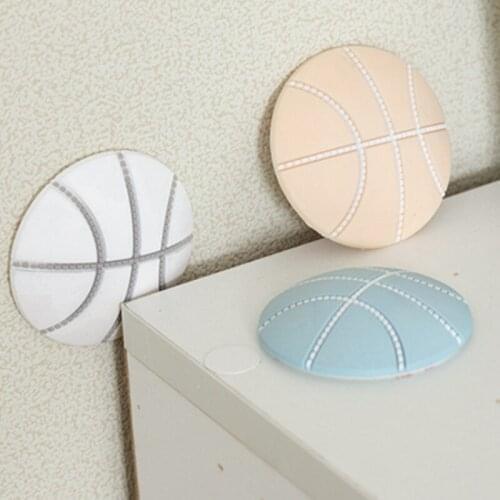 1pc Soft 5cm Silicone Basketball Door Crash Pad Anti-collision Mute Doorknob Thick Wall Door Knob Mat For Baby Safety Care