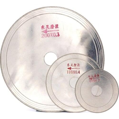 10Pcs/Lot 3",4" Oblique Saw Blade 80mm,100mm Ultra-Thin Diamond Cutting Disc Disk [Jade/Crystal/Carnelian] Powertool Accessory