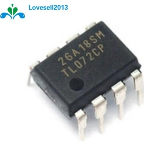 10PCS TL072 TL072CP DIP-8 LOW NOISE J-FET DUAL OP-AMP IC