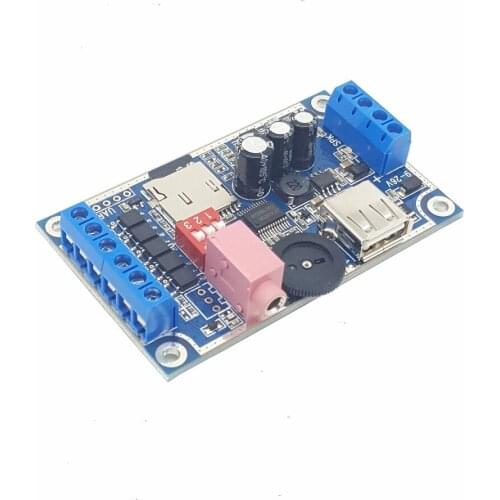 2/PCS LOT MY-F1090 12/24V voice playback module 10W sound plug SD/TF card board music reminder player