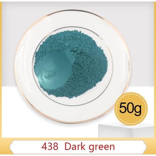 #438 Dark Green Pearl Powder Pigment Acrylic Paint in Craft Art Automotive Painting Soap Dye Coloran