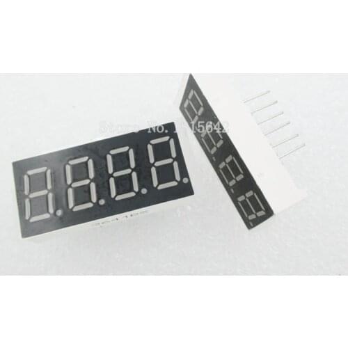 5PCS/LOT 4bit 4 bit Common Anode Positive Digital Tube 0.36" 0.36in. Red LED Display 7 Segment Digit