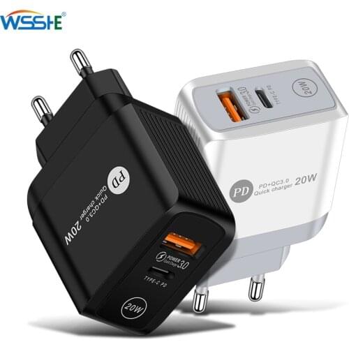Quick Charge 3.0 For iPhone Charger Wall Fast Charging For Samsung S10 S9 S8 Plug Xiaomi Mi Huawei Mobile Phone Chargers Adapter