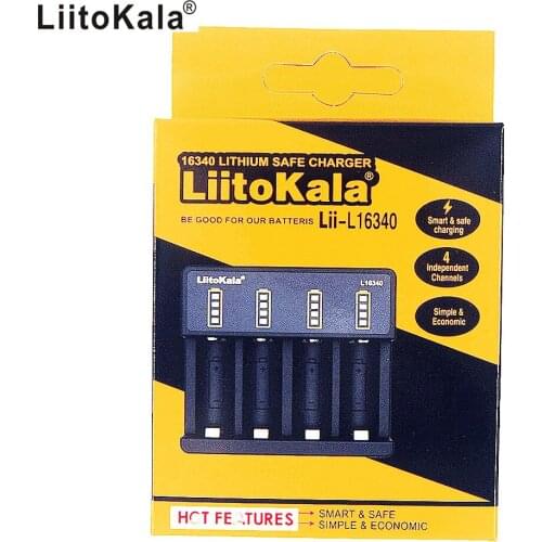 LiitoKala Lii-L16340 3.6V 3.7V 4.2V 16340 Rechargeable Li-ion Battery charger
