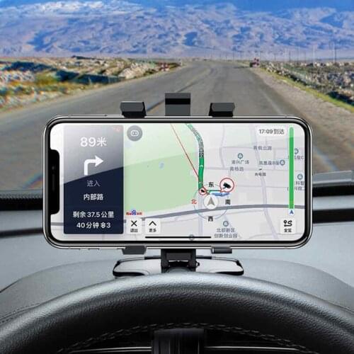 Car Phone Holder Dashboard Mount Hud Clip Parking Card For Hyundai Solaris Accent I30 Ix35 I20 Elantra Santa Fe Tucson Getz