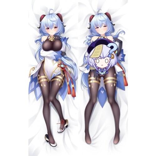 Genshin Impact Ganyu Pillow Case Cosplay Dakimakura Hugging Body