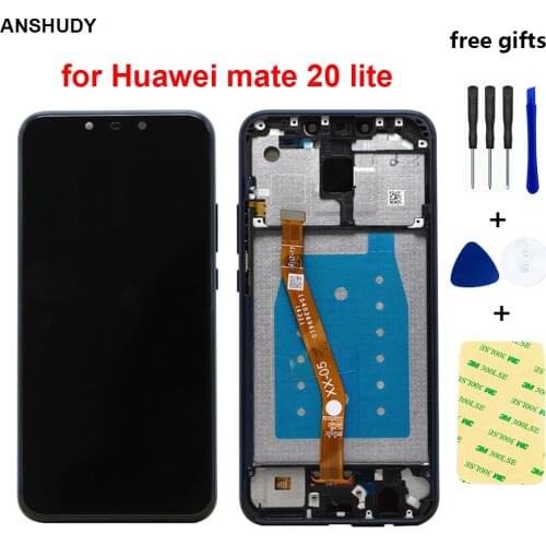 For Huawei mate 20 lite LCD Touch Screen Digitizer Assembly Replacement for Huawei mate 20 lite LCD display With Frame + Tools