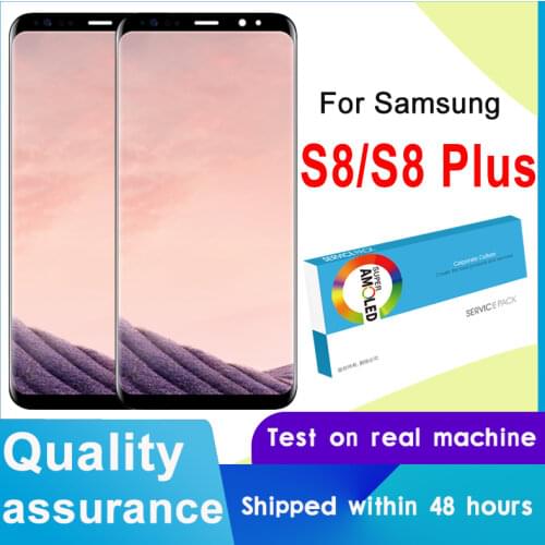 Burn Shadow BROOWE Super AMOLED LCD Display Touch Screen Digitizer For Samsung Galaxy S8 G950 G950F S8 Plus G955 G955F Display