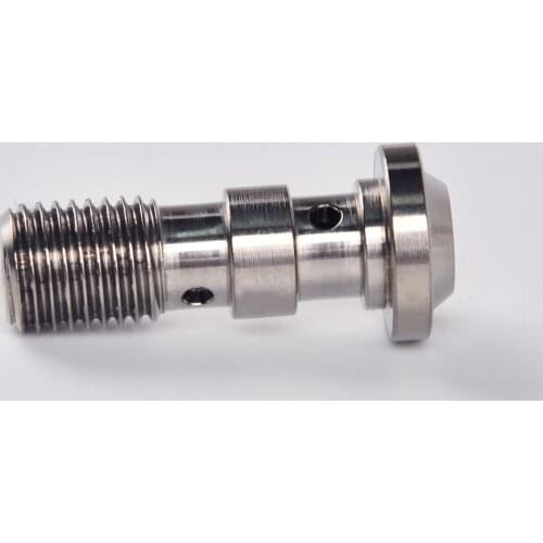 Titanium Alloy Bolts M10x1.0x29 M10x1.25x29 T40 Flange Head Universal 3 Colours Grade 10.9 Titanium Bolt Dual Hole T40