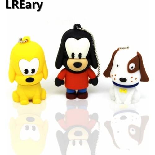 Cartoon white yellow pet dog usb flash drive disk memory stick pendrive cute Pen drive personalized mini gift 4gb 8gb 16gb 32gb