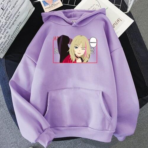Anime WONDER EGG PRIORITY Letter Harajuku Hoodie Women Kawaii Clothes Spring Streetwear Fashion Trend Kawaii Carton Colors