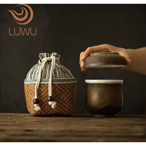 LUWU ceramic teapots with cup a tea sets portable travel office tea set drinkware 650ml