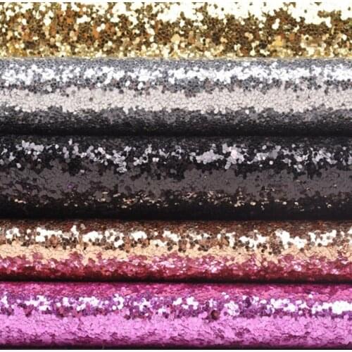 50CM*138CM Glitter Fabric Faux Leather Sheets For Bows Handmade Decoration Crafts Materials Bag Shoes Accessories