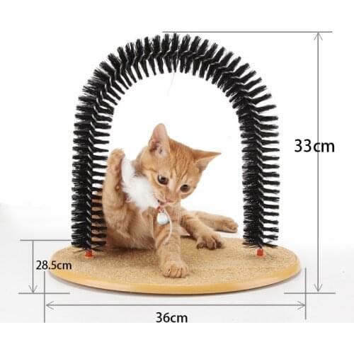 Cat Massage Hair Removal Brush Pet Arched Itching Claw Grinder Kitten Toy Pet Grooming Tools Catnip Supplies Kitten Accessories