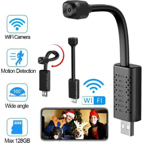 HD1080P Mini Camcorders Smart Nanny Wifi USB Night Vision webcame Real-time Surveillance Camera Motion Detection Support 128G