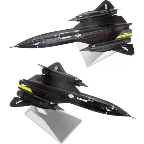 22.5CM 1/144 SR-71A lockheed Blackbird Surveillance fighter Diecast Metal aircraft Plane model adult children toy F display show