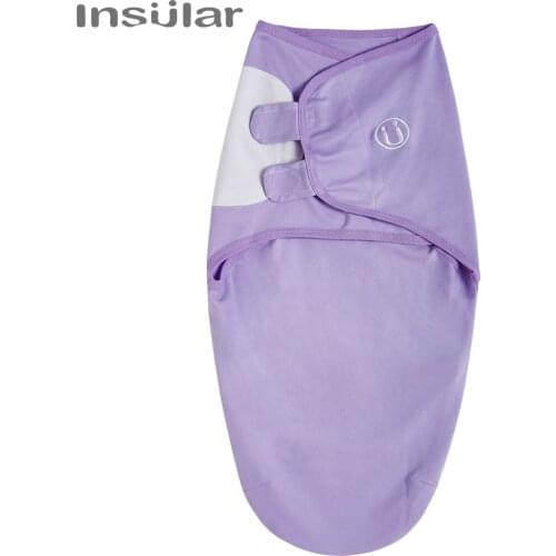 Insular Muslin Baby Swaddle Wrap Velcro Swaddle Baby Blanket With Cap Cocoon Cloth Set Newborn Envelope Sleeping Bag SleepSack