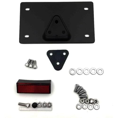 Aftermarket free shipping lack Layback License Plate Mounting Kit For Harley Davidson license plate up to 7-1/4" x 4-1/4" BLACK