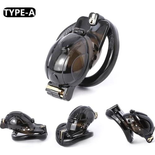 2021 NEW ARRIVAL Openable Quick Disassemble Cap Flip 4 Pcs Penis Rings Male Chastity Cock Cage Penis Sleeve Chastity Toys