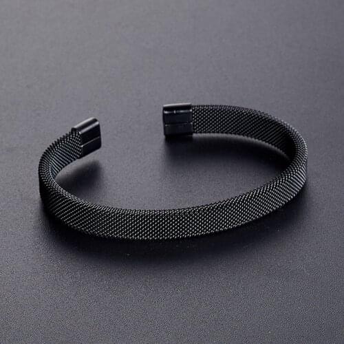 New Fashion Simple Black Braided Charm Cuff Bracelets Men Women Jewelry Casual Chain Round Charm Bracelets Bangles