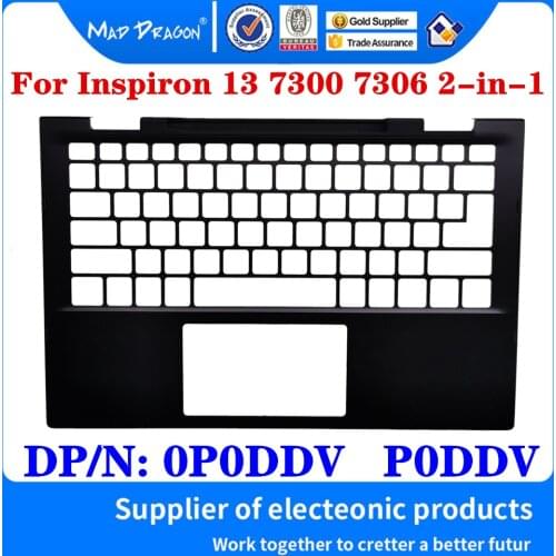 New Original 0P0DDV P0DDV For Dell Inspiron 13 7300 7306 2-in-1 Laptop Replacement Palmrest Upper Cover Case Keyboard C Shell