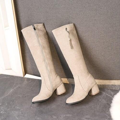 Big Size Simple boots thigh high boots knee high boots over the knee boots women ladies boots shoes woman winter boots women
