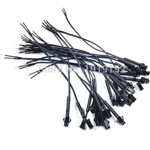 20PCS/lot Female EL Wire Connectors with 3.2mm Heat shrinkable tube for EL wire or EL strips EL Panel party decoration