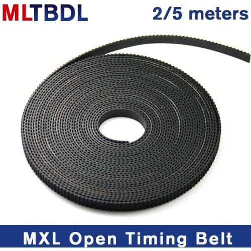 2/5meter MXL Open Timing Belt Width 6mm 10mm Rubber Material Pitch 2.032mm MXL synchronous Belt For CNC/Cutting/Laser machine