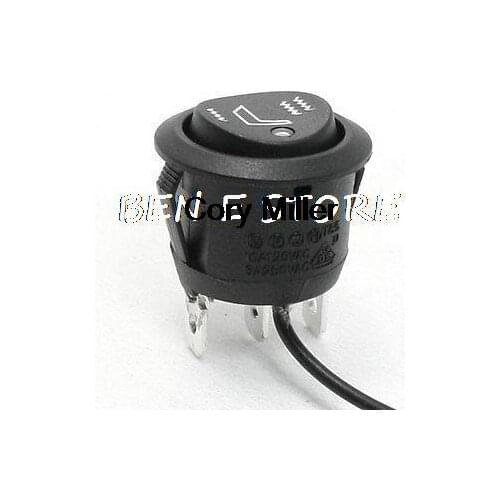 Panel Mount SPDT 3 Pin Car Seat Cushion Heating Switch 12VDC 10A