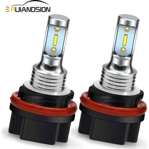 RUIANDSION 2X HS5 2000Lm CSP Motorcycle Headlight LED High Low Beam DC10-30V 12V 24V For YAMAHA SUZUKI HONDA White Amber Not AC