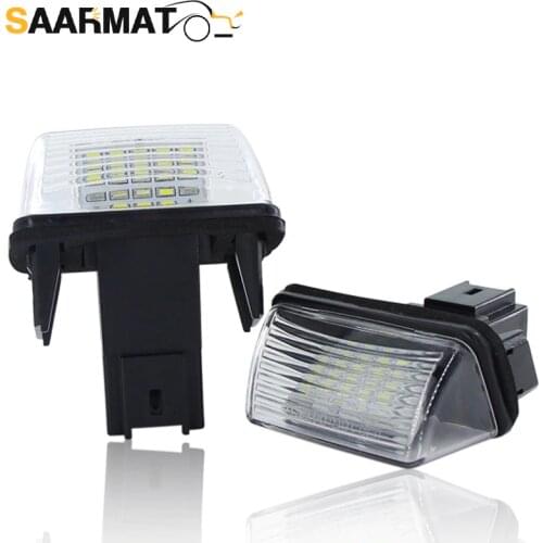 LED CANBUS License Plate Light Base For Citroen C3 II C3 Picasso C4 Picasso C5 II C6 Berlingo(B9/M49/M59) Number lamp