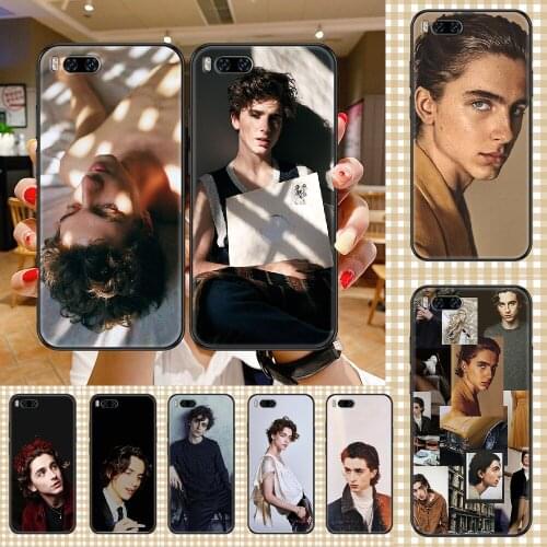 Timothee Chalamet Phone case For Xiaomi Mi Max Note 3 A2 A3 8 9 9T 10 Lite Pro Ultra black fashion prime soft Etui pretty funda