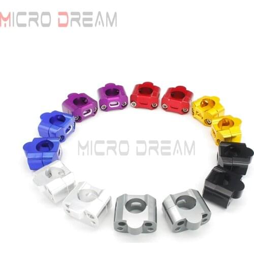 1 Pair Motorcycle 7/8" To 1-1/8" Handlebar Adapters Universal Bar Clamps Mount 28/22mm For BMW Suzuki Honda Yamaha ATV 20mm Rise