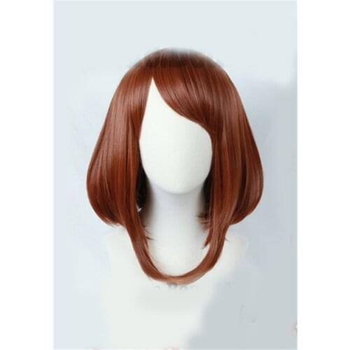 Japan Anime OCHACO URARAKA Heat Resistant Synthetic Hair My Hero Academia Wig Cosplay Costume Decor Prop for Women Girl 1pcs