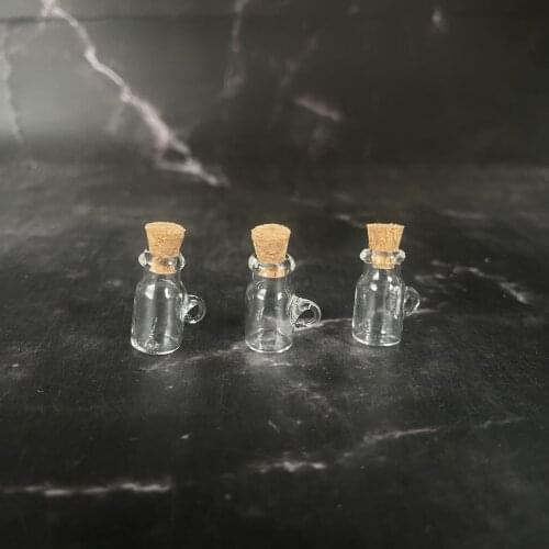 1-10pcs Mini Glass Wishing Bottle With Cork Stoppers Clear Drifting Small Wishing Bottles For Wedding Party Home Decor Supplies