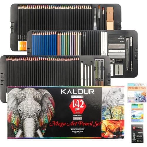 142 Color Drawing Pencil Set Colored Pencils Sketch Tool Art Drawing Pencil Coloring Colored Pencils School Art Supplies