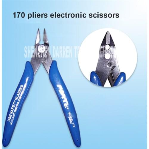 170 clamp pliers Electronics Diagonal Cutters Side Wire Cutter PVC Handle high carbon steel Clamp material Cut diameter 1.2MM