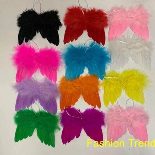 30pcs/lot new arrival exquisite feather wings childrens photography props costume accessories pendant