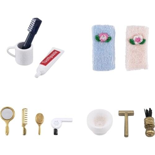 1:12 Doll House Accessories Miniature Bathroom Model Toys