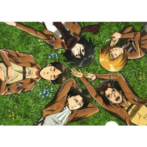 Xaviera Diy 5D Diamond Painting Attack On Titan Full Round Drill Cross Stitch Japanese Anime Embroidery Handmade Artwork Gifts