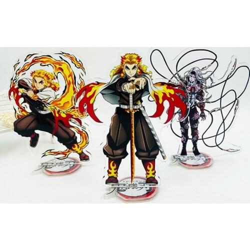 Anime Demon Slayer:Kimetsu no Yaiba Film Mugen Train Acrylic Stand Model Desk Figures Comic Exhabition Decor Ornaments